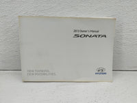 2013 Hyundai Sonata Owners Manual Book Guide OEM Used Auto Parts - Oemusedautoparts1.com