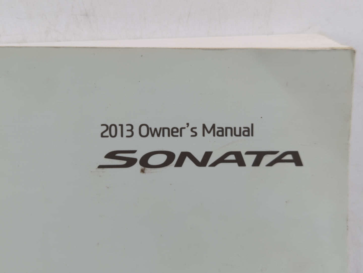 2013 Hyundai Sonata Owners Manual Book Guide OEM Used Auto Parts - Oemusedautoparts1.com