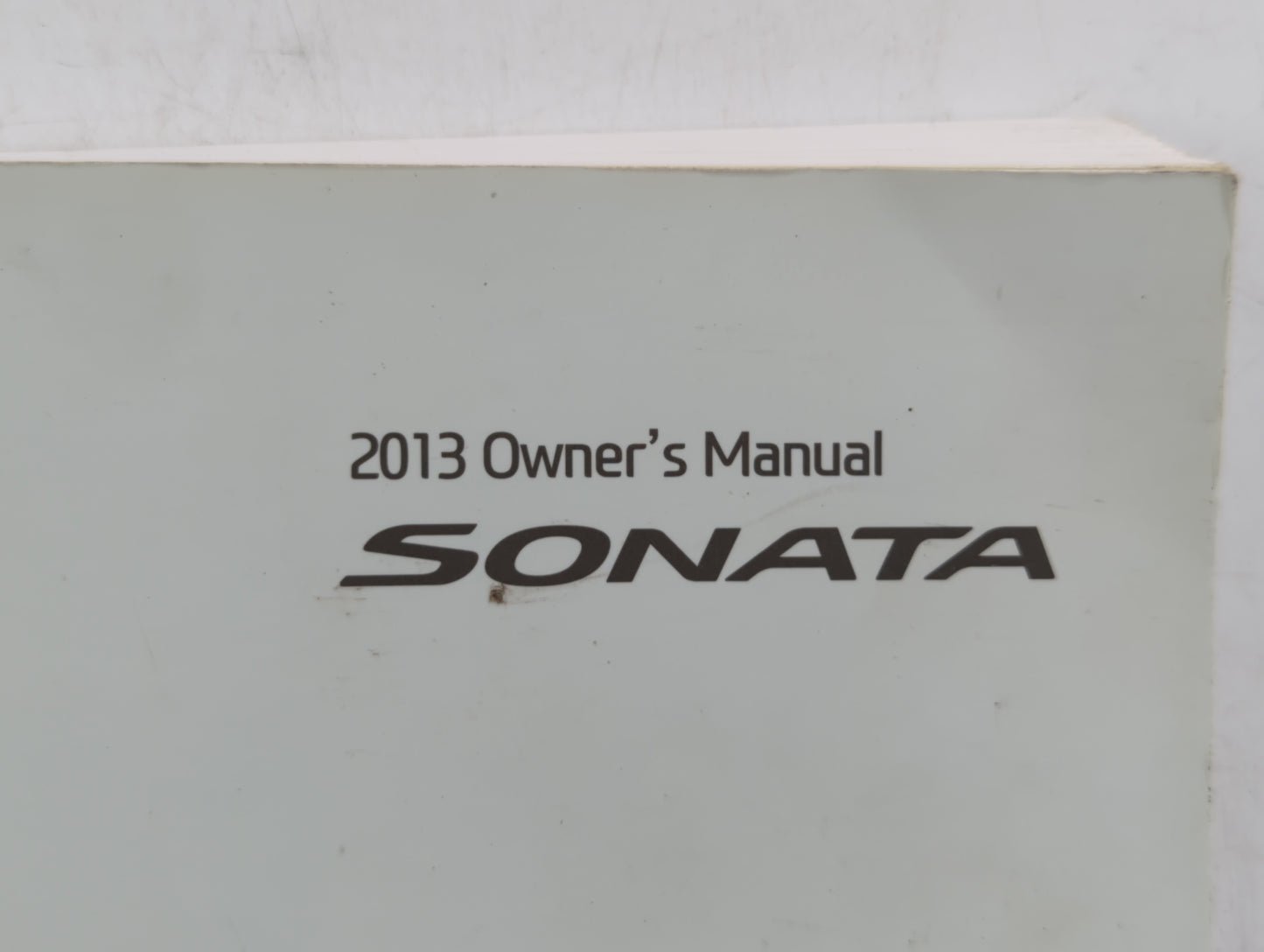2013 Hyundai Sonata Owners Manual Book Guide OEM Used Auto Parts - Oemusedautoparts1.com