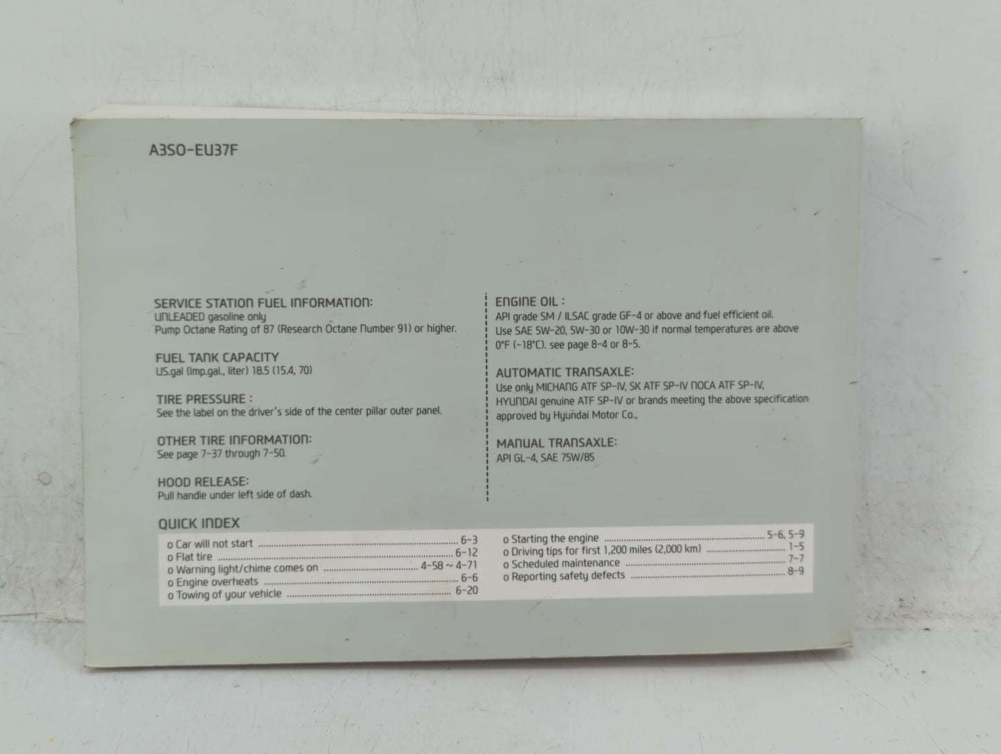 2013 Hyundai Sonata Owners Manual Book Guide OEM Used Auto Parts - Oemusedautoparts1.com