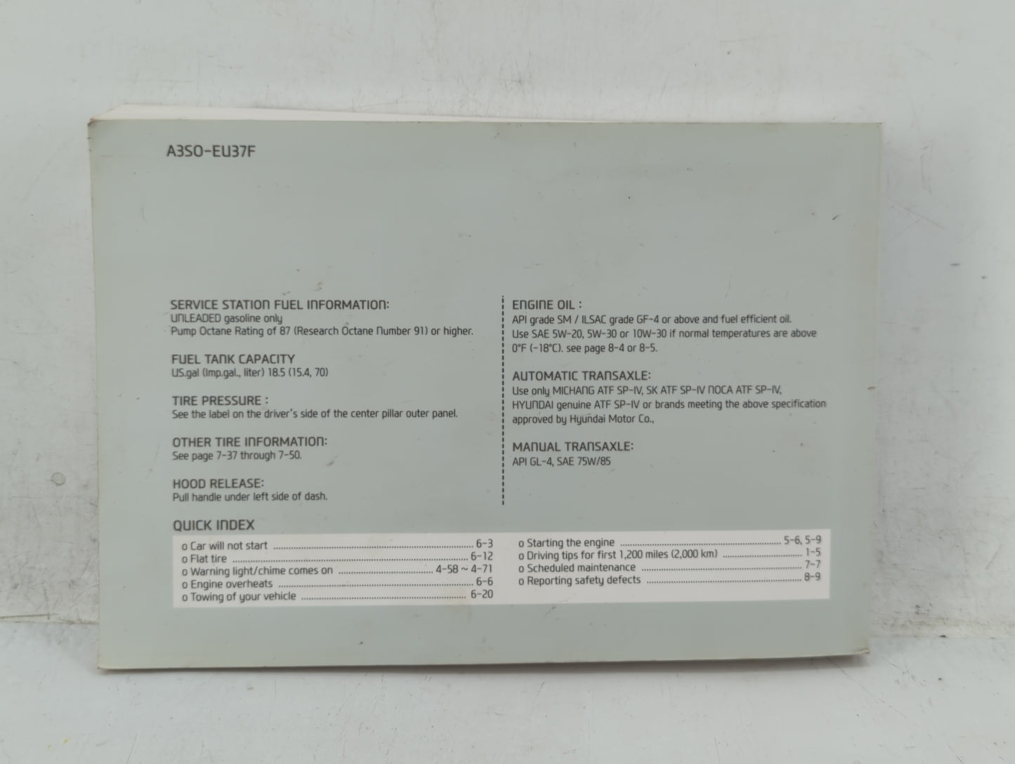 2013 Hyundai Sonata Owners Manual Book Guide OEM Used Auto Parts - Oemusedautoparts1.com