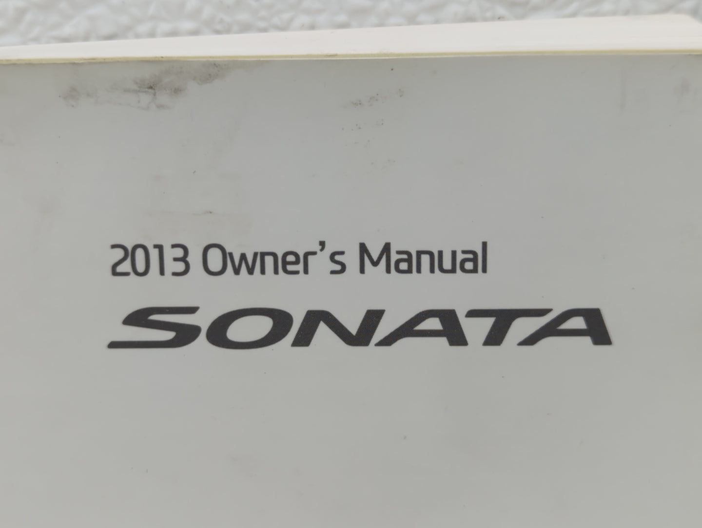 2013 Hyundai Sonata Owners Manual Book Guide OEM Used Auto Parts - Oemusedautoparts1.com