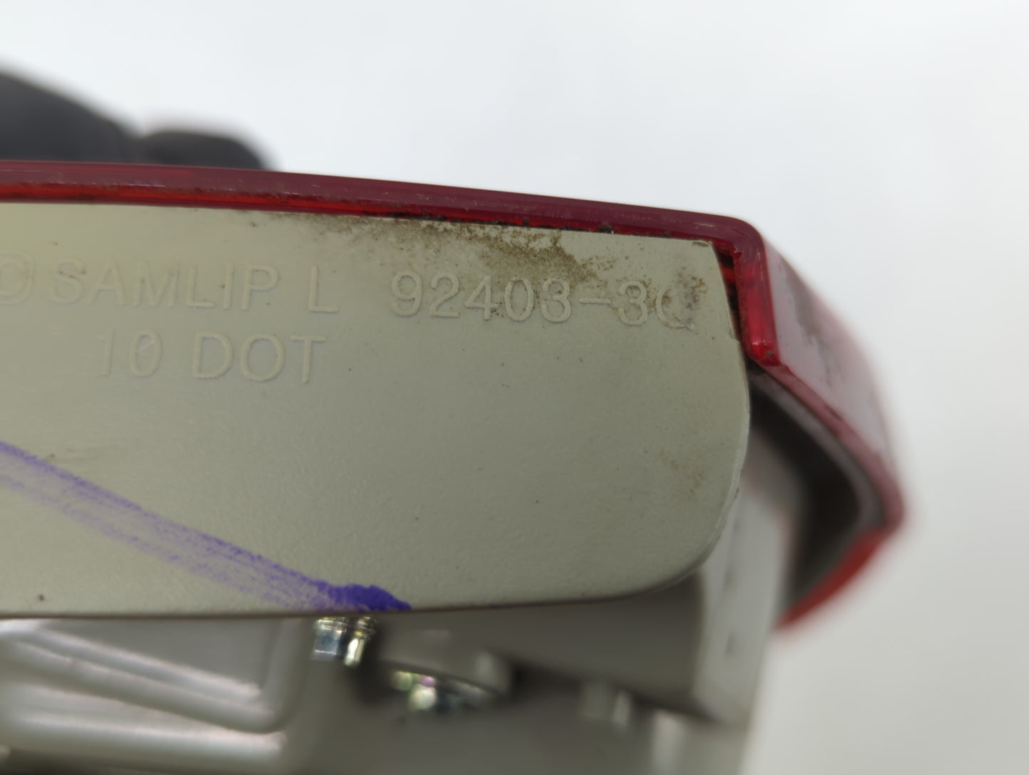 2011-2014 Hyundai Sonata Tail Light Assembly Driver Left OEM P/N:92403-3Q Fits Fits 2011 2012 2013 2014 OEM Used Auto Parts 