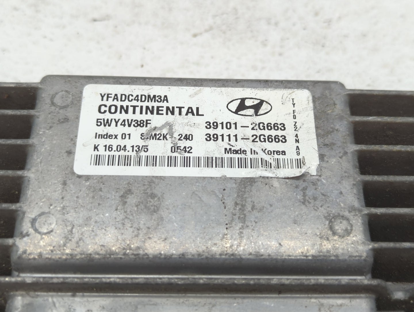 2011-2014 Hyundai Sonata PCM Engine Control Computer ECU ECM PCU OEM P/N:39111-2G662 39101-2G662 Fits Fits 2011 2012 2013 20