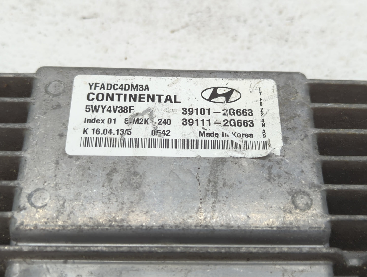2011-2014 Hyundai Sonata PCM Engine Control Computer ECU ECM PCU OEM P/N:39111-2G662 39101-2G662 Fits Fits 2011 2012 2013 20