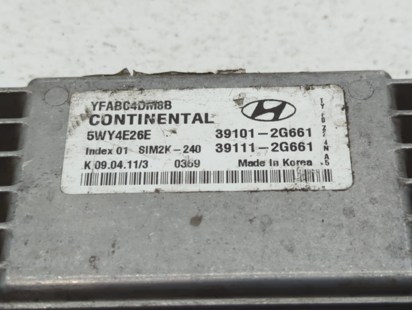 2011-2014 Hyundai Sonata PCM Engine Control Computer ECU ECM PCU OEM P/N:39111-2G661 39101-2G661 Fits Fits 2011 2012 2013 20