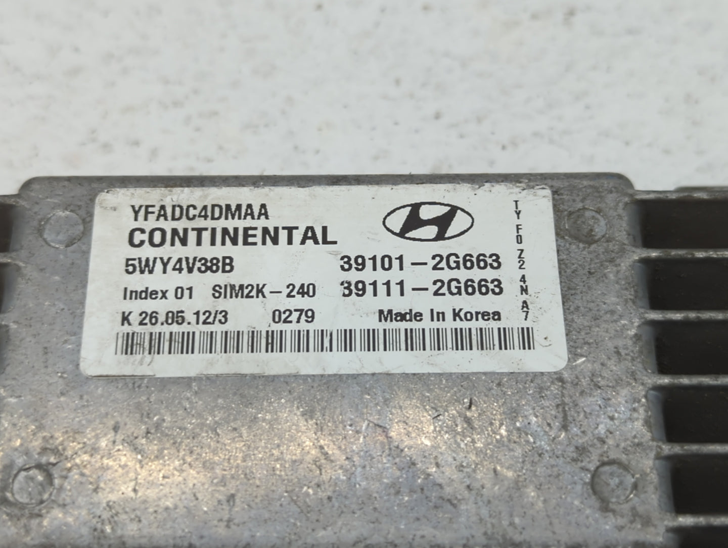 2011-2014 Hyundai Sonata PCM Engine Control Computer ECU ECM PCU OEM P/N:39111-2G664 39101-2G664 Fits Fits 2011 2012 2013 20