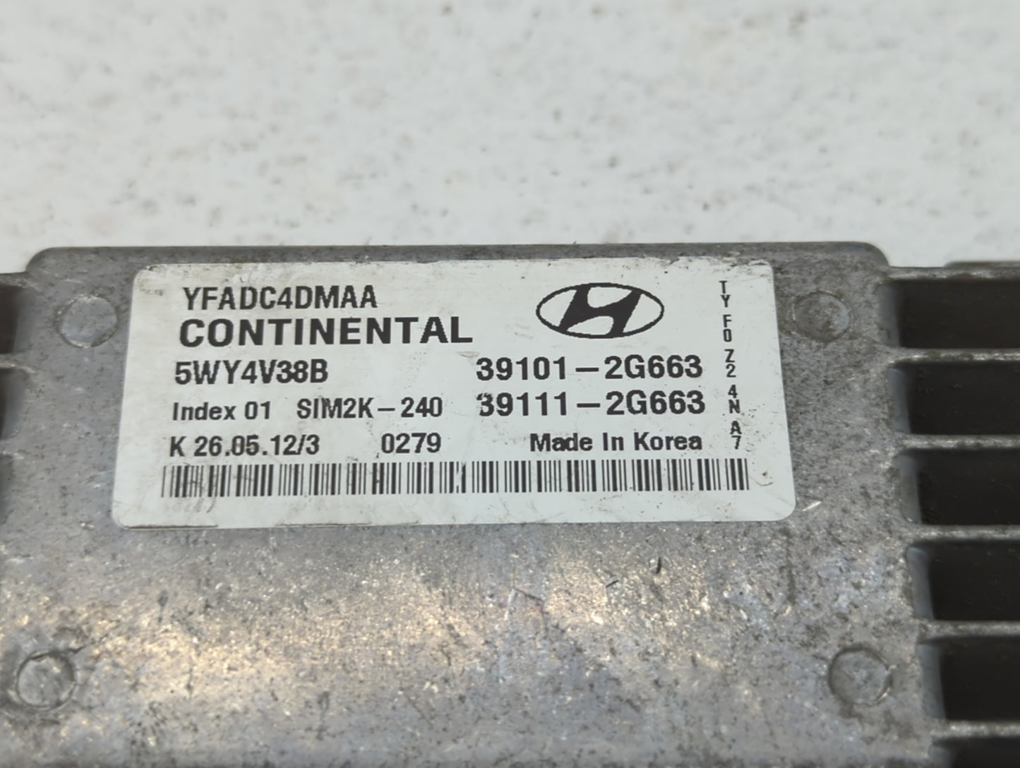 2011-2014 Hyundai Sonata PCM Engine Control Computer ECU ECM PCU OEM P/N:39111-2G664 39101-2G664 Fits Fits 2011 2012 2013 20
