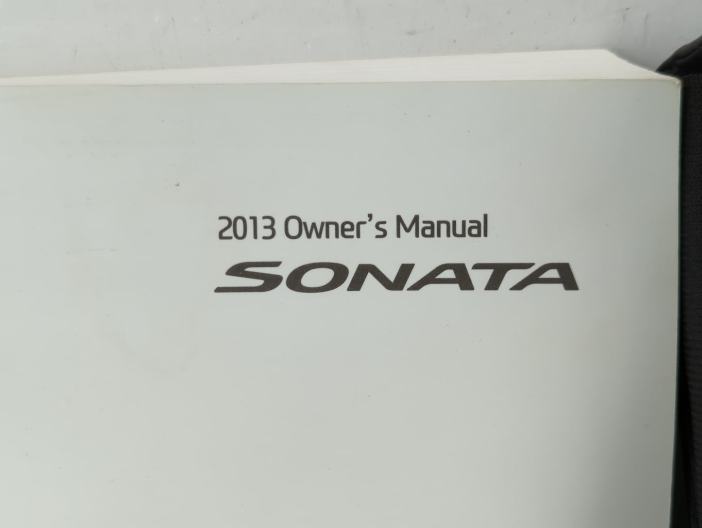 2013 Hyundai Sonata Owners Manual Book Guide OEM Used Auto Parts - Oemusedautoparts1.com