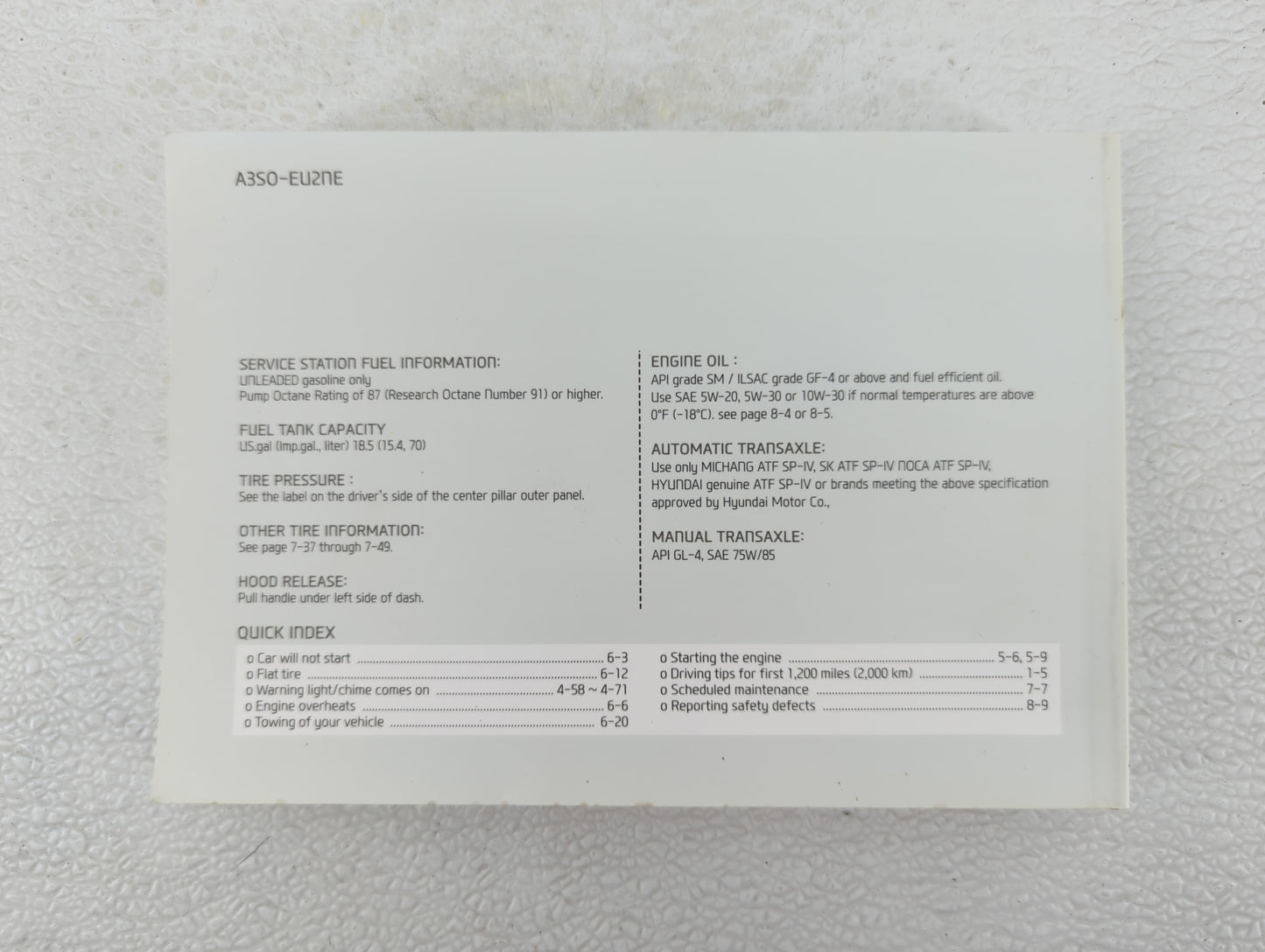 2013 Hyundai Sonata Owners Manual Book Guide OEM Used Auto Parts - Oemusedautoparts1.com