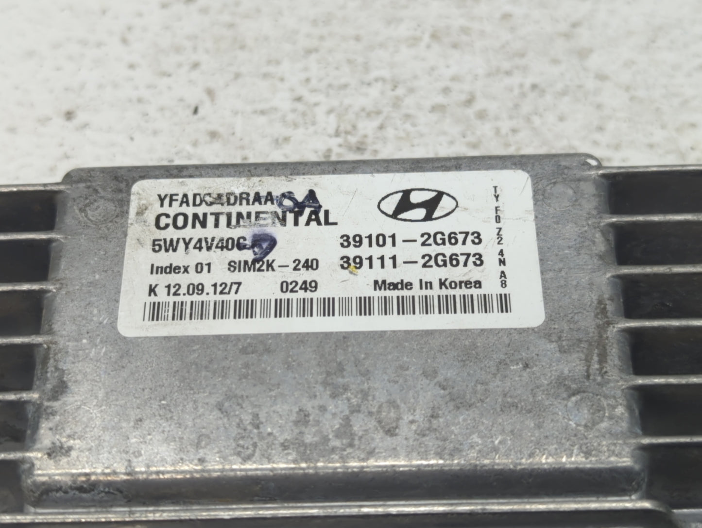 2011-2014 Hyundai Sonata PCM Engine Control Computer ECU ECM PCU OEM P/N:39111-2G664 39101-2G664 Fits Fits 2011 2012 2013 20