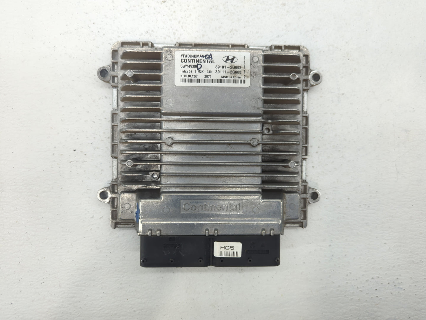 2011-2014 Hyundai Sonata PCM Engine Control Computer ECU ECM PCU OEM P/N:39111-2G663 39101-2G663 Fits Fits 2011 2012 2013 20