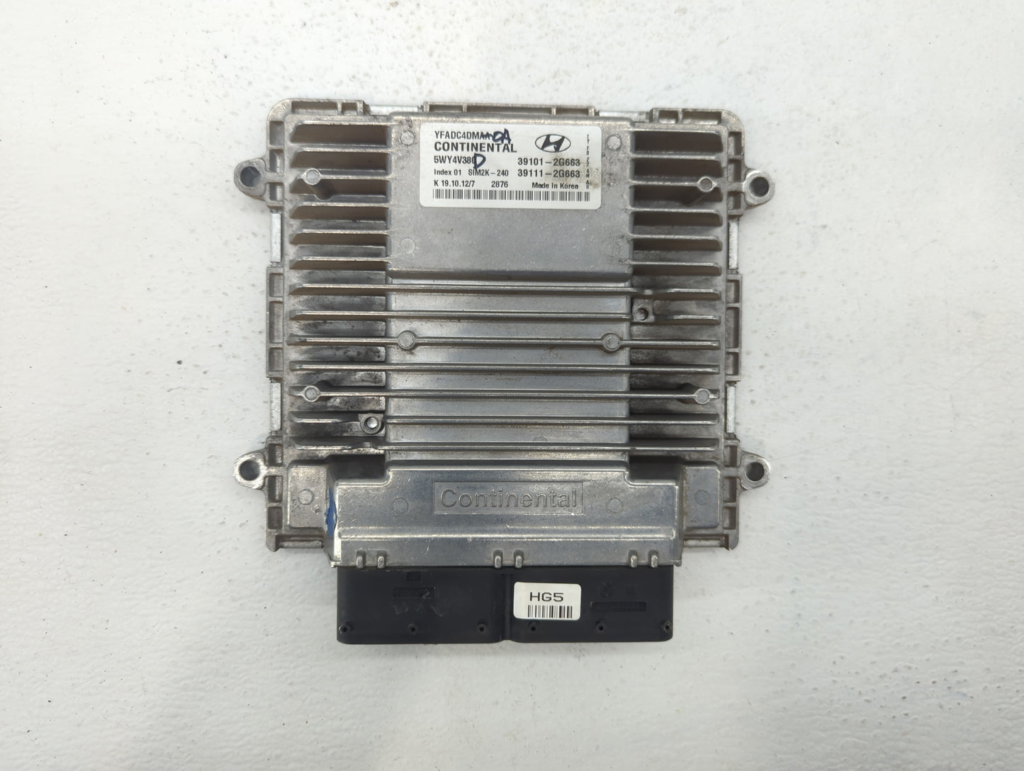 2011-2014 Hyundai Sonata PCM Engine Control Computer ECU ECM PCU OEM P/N:39111-2G663 39101-2G663 Fits Fits 2011 2012 2013 20