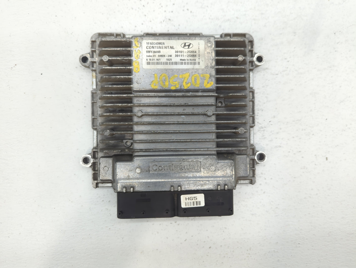 2011-2014 Hyundai Sonata PCM Engine Control Computer ECU ECM PCU OEM P/N:39111-2G663 39101-2G663 Fits Fits 2011 2012 2013 20