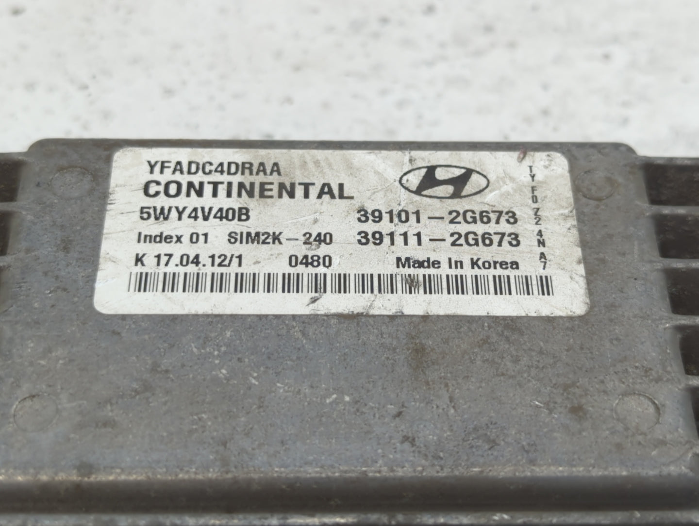 2011-2014 Hyundai Sonata PCM Engine Control Computer ECU ECM PCU OEM P/N:39111-2G664 39101-2G664 Fits Fits 2011 2012 2013 20