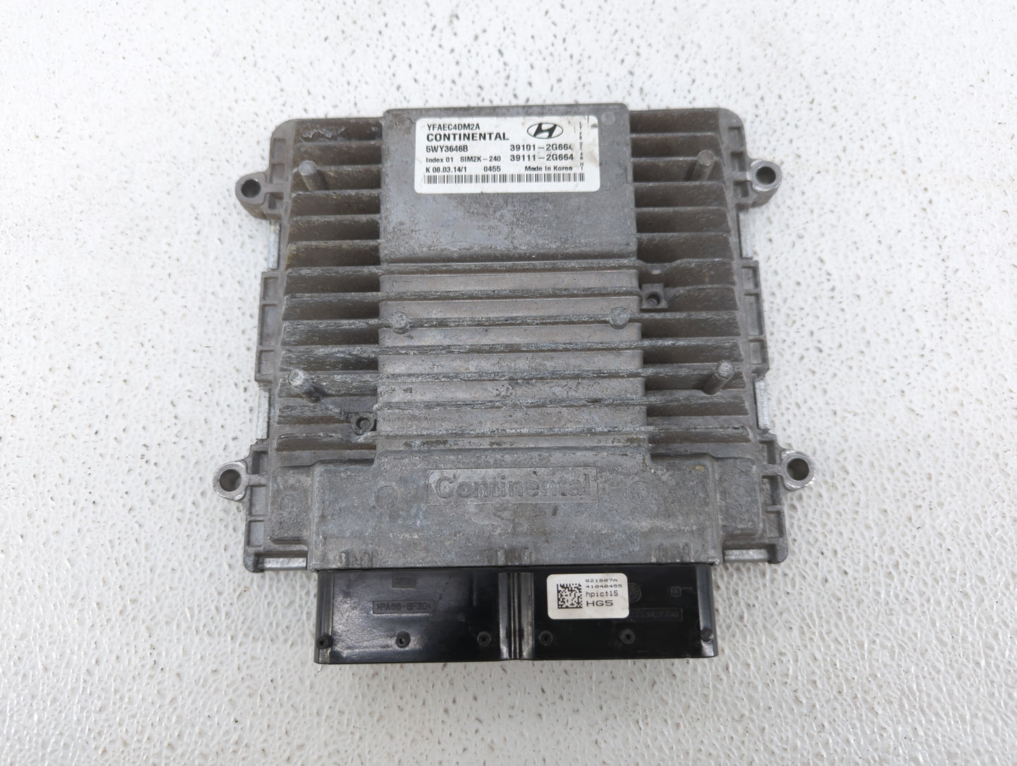 2011-2014 Hyundai Sonata PCM Engine Control Computer ECU ECM PCU OEM P/N:39111-2G663 39101-2G663 Fits Fits 2011 2012 2013 20