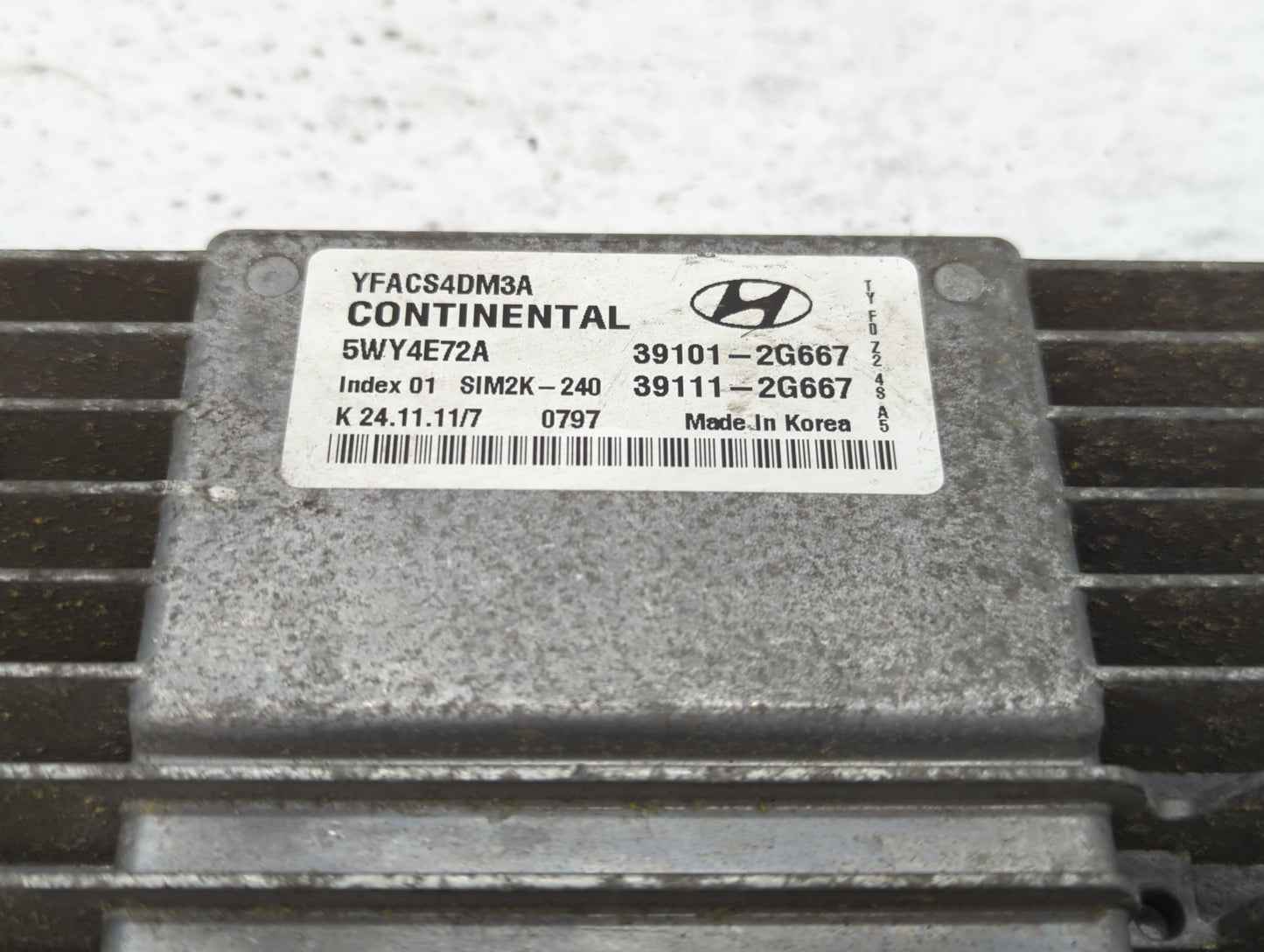 2011-2014 Hyundai Sonata PCM Engine Control Computer ECU ECM PCU OEM P/N:39111-2G667 39101-2G667 Fits Fits 2011 2012 2013 20