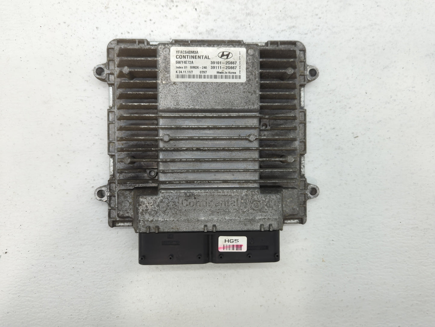 2011-2014 Hyundai Sonata PCM Engine Control Computer ECU ECM PCU OEM P/N:39111-2G667 39101-2G667 Fits Fits 2011 2012 2013 20