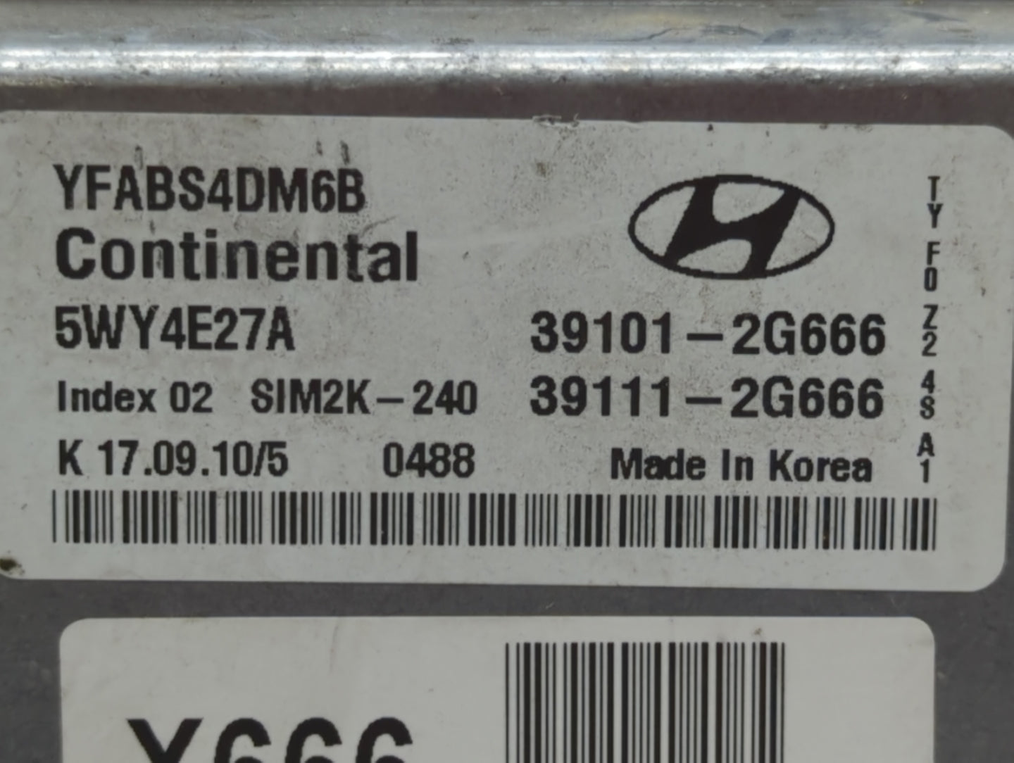 2011-2014 Hyundai Sonata PCM Engine Control Computer ECU ECM PCU OEM P/N:39111-2G666 39101-2G666 Fits Fits 2011 2012 2013 20
