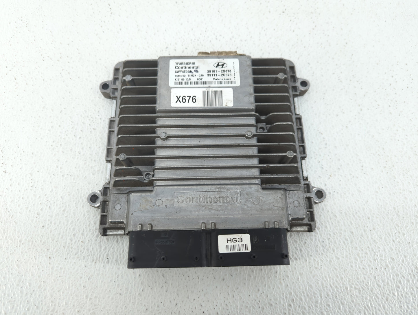 2011-2014 Hyundai Sonata PCM Engine Control Computer ECU ECM PCU OEM P/N:39111-2G678 39101-2G678 Fits Fits 2011 2012 2013 20