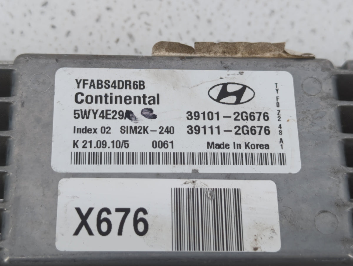 2011-2014 Hyundai Sonata PCM Engine Control Computer ECU ECM PCU OEM P/N:39111-2G678 39101-2G678 Fits 2011 2012 2013 2014 OE
