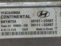2011-2014 Hyundai Sonata PCM Engine Control Computer ECU ECM PCU OEM P/N:39111-2G667 39101-2G667 Fits Fits 2011 2012 2013 20