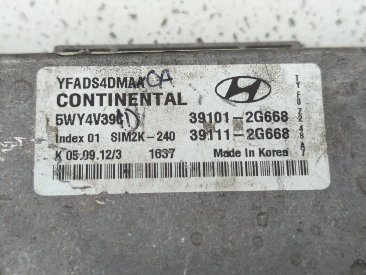 2011-2014 Hyundai Sonata PCM Engine Control Computer ECU ECM PCU OEM P/N:39111-2G668 39101-2G668 Fits 2011 2012 2013 2014 OE