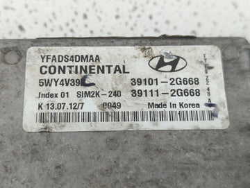 2011-2014 Hyundai Sonata PCM Engine Control Computer ECU ECM PCU OEM P/N:39101-2G668 39111-2G668 Fits Fits 2011 2012 2013 2014 OEM Used Auto Parts