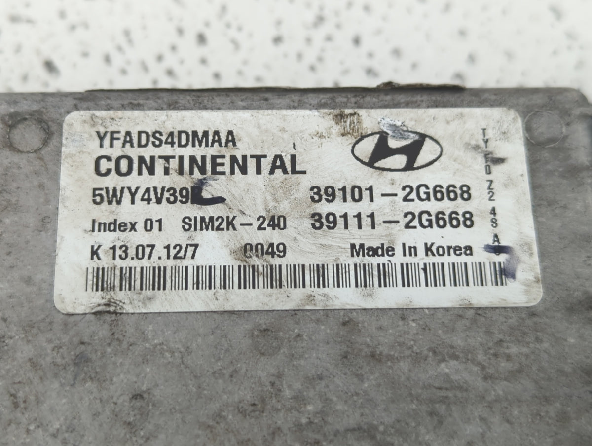 2011-2014 Hyundai Sonata PCM Engine Control Computer ECU ECM PCU OEM P/N:39101-2G668 39111-2G668 Fits 2011 2012 2013 2014 OE