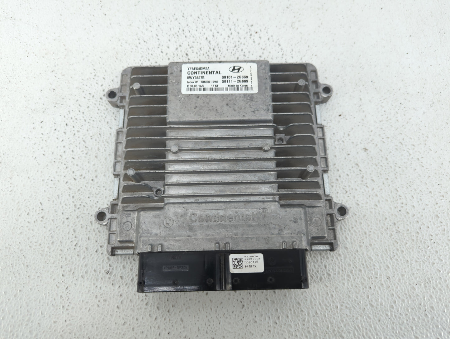 2011-2014 Hyundai Sonata PCM Engine Control Computer ECU ECM PCU OEM P/N:39111-2G669 39101-2G669 Fits Fits 2011 2012 2013 20