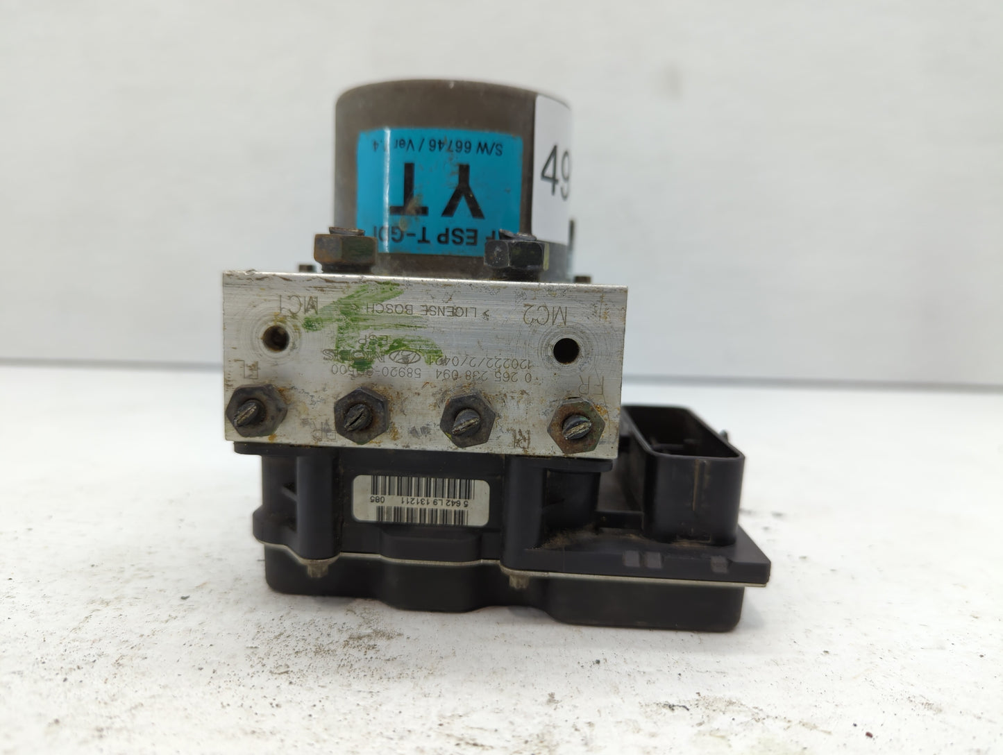 2011-2013 Hyundai Sonata ABS Pump Control Module Replacement P/N:58920-3Q400 58920-3Q500 Fits Fits 2011 2012 2013 OEM Used A