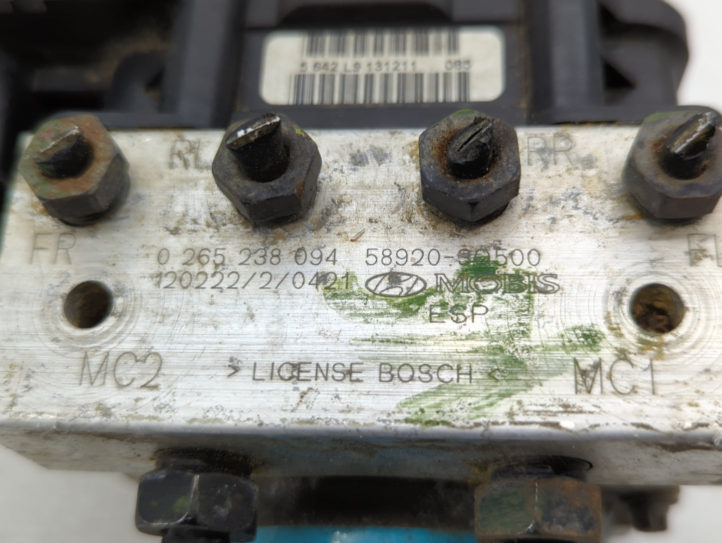 2011-2013 Hyundai Sonata ABS Pump Control Module Replacement P/N:58920-3Q400 58920-3Q500 Fits Fits 2011 2012 2013 OEM Used A