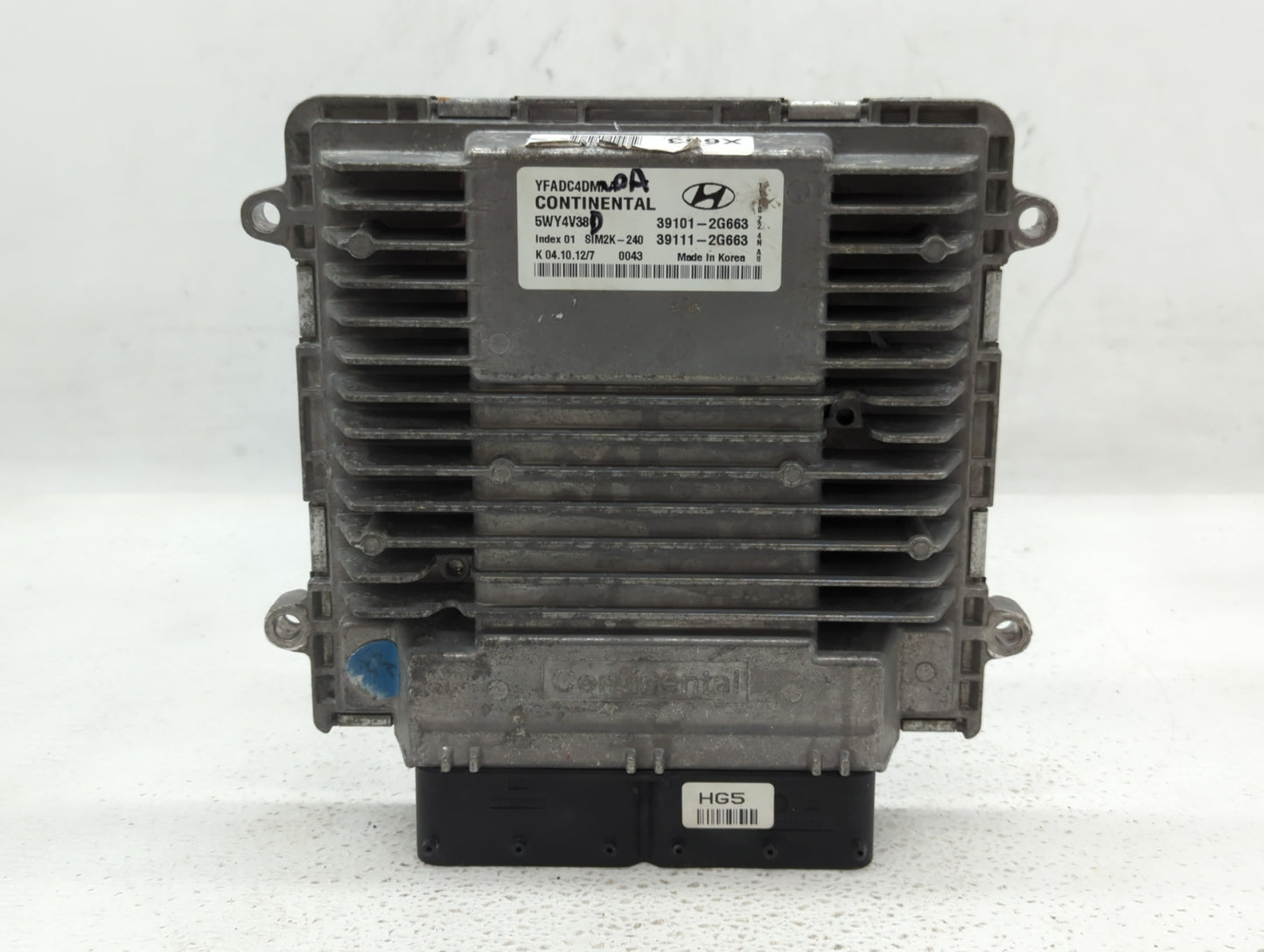 2011-2014 Hyundai Sonata PCM Engine Control Computer ECU ECM PCU OEM P/N:39111-2G663 39101-2G663 Fits Fits 2011 2012 2013 20