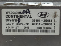 2011-2014 Hyundai Sonata PCM Engine Control Computer ECU ECM PCU OEM P/N:39111-2G663 39101-2G663 Fits Fits 2011 2012 2013 20