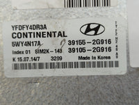 2011-2015 Hyundai Sonata PCM Engine Control Computer ECU ECM PCU OEM P/N:39105-2G916 39155-2G916 Fits OEM Used Auto Parts - 