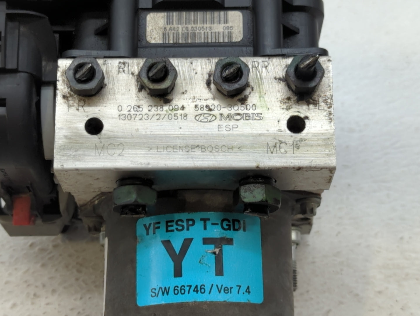 2011-2013 Hyundai Sonata ABS Pump Control Module Replacement P/N:58920-3Q500 Fits Fits 2011 2012 2013 OEM Used Auto Parts - 