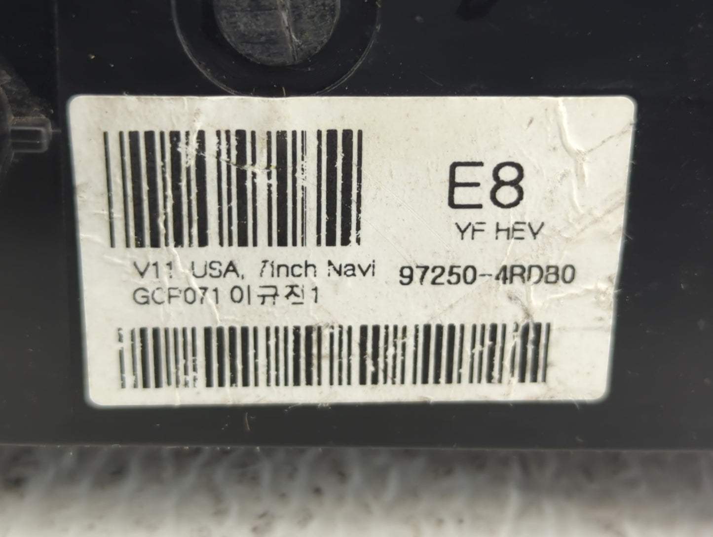 2011-2015 Hyundai Sonata Climate Control Module Temperature AC/Heater Replacement P/N:97250-4RDB0 97250-4RDB4 Fits OEM Used 