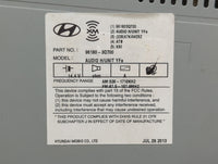 2012-2014 Hyundai Sonata Am Fm Cd Player Radio Receiver 510748 - Oemusedautoparts1.com