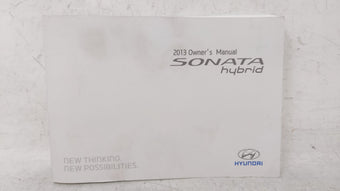 compare product 2013 Hyundai Sonata Owners Manual Book Guide OEM Used Auto Parts