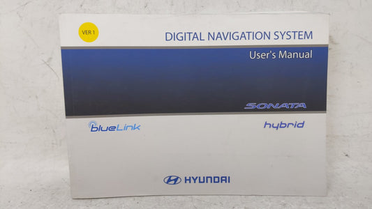 2013 Hyundai Sonata Owners Manual Book Guide OEM Used Auto Parts