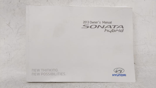 2013 Hyundai Sonata Owners Manual Book Guide OEM Used Auto Parts - Oemusedautoparts1.com