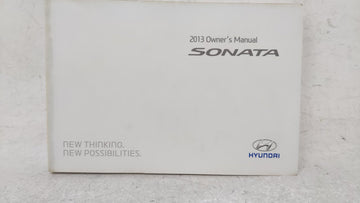 2013 Hyundai Sonata Owners Manual Book Guide OEM Used Auto Parts - Oemusedautoparts1.com