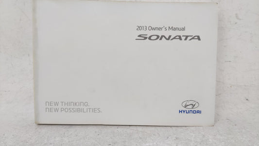 2013 Hyundai Sonata Owners Manual Book Guide OEM Used Auto Parts - Oemusedautoparts1.com