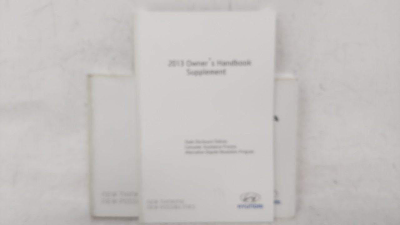 2013 Hyundai Sonata Owners Manual Book Guide OEM Used Auto Parts - Oemusedautoparts1.com