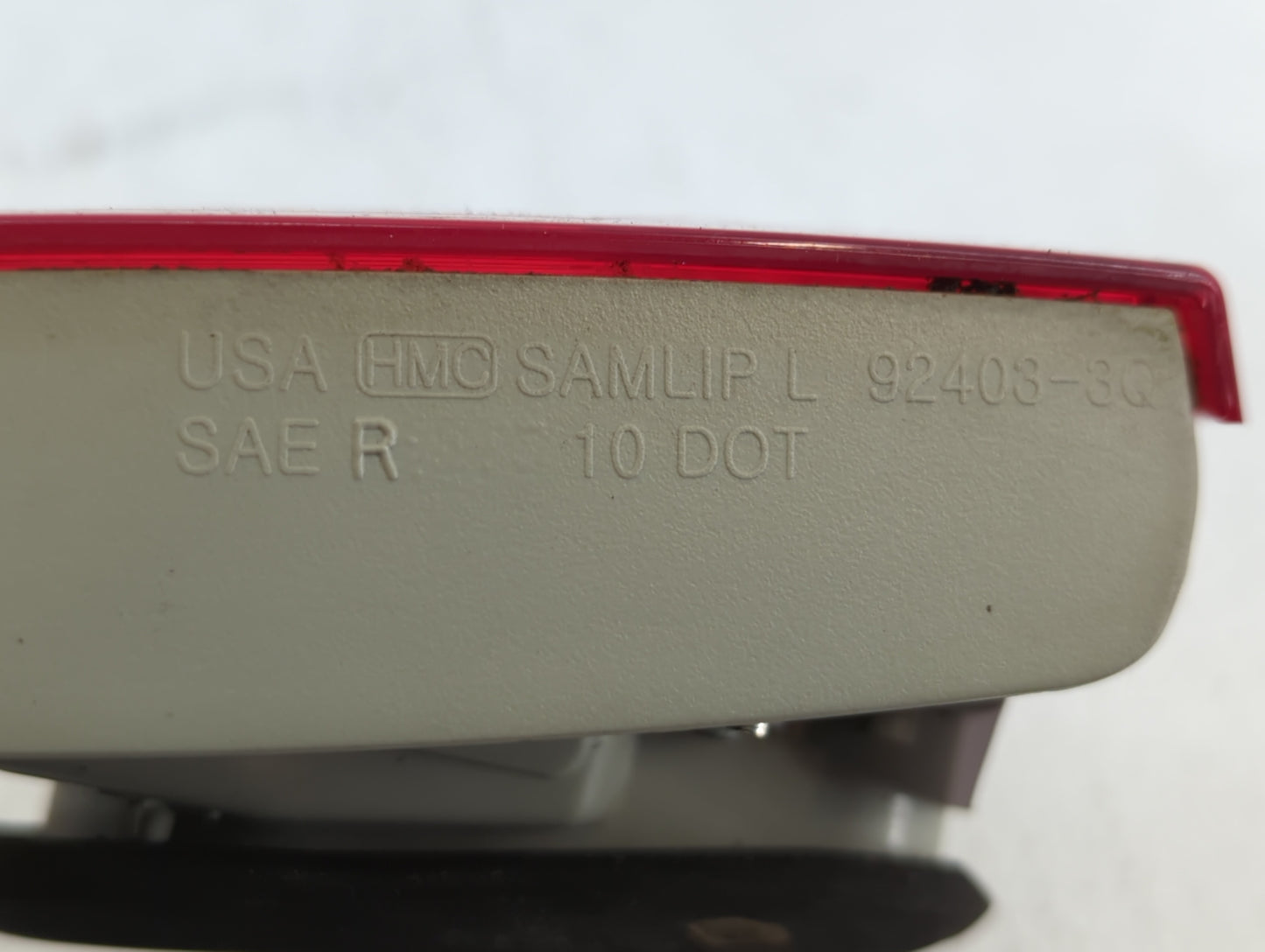 2011-2014 Hyundai Sonata Tail Light Assembly Driver Left OEM P/N:92403-3Q Fits Fits 2011 2012 2013 2014 OEM Used Auto Parts 