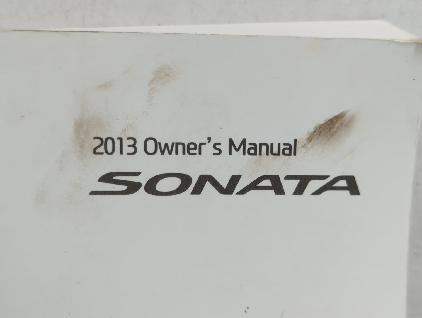 2013 Hyundai Sonata Owners Manual Book Guide OEM Used Auto Parts - Oemusedautoparts1.com