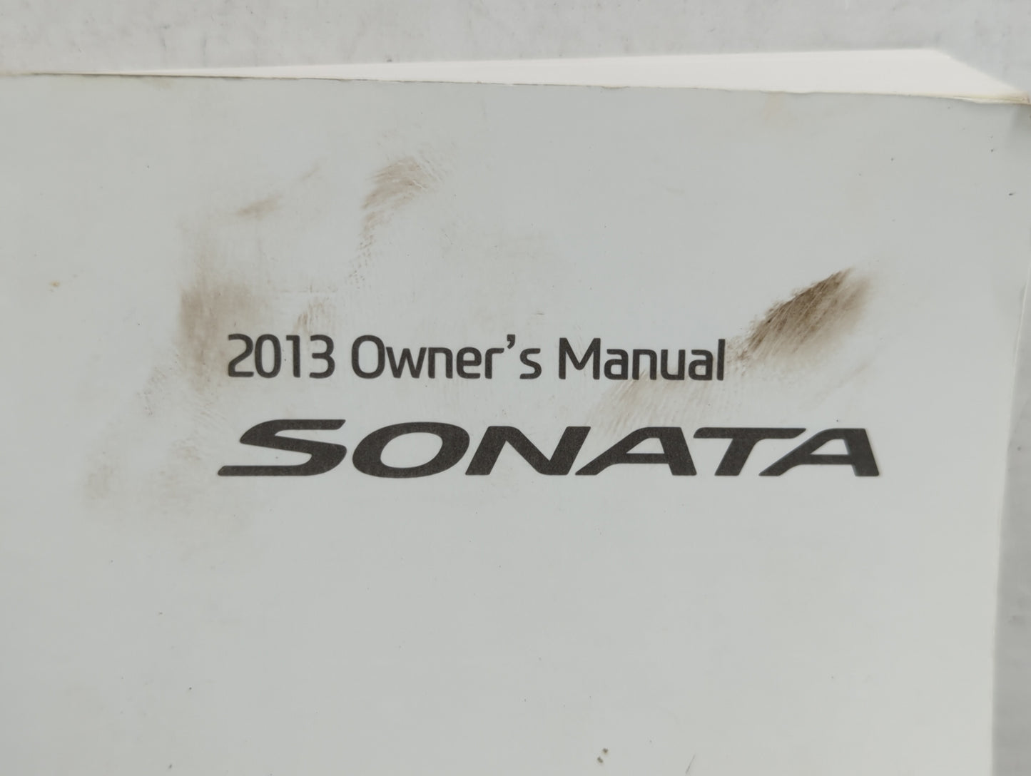 2013 Hyundai Sonata Owners Manual Book Guide OEM Used Auto Parts - Oemusedautoparts1.com
