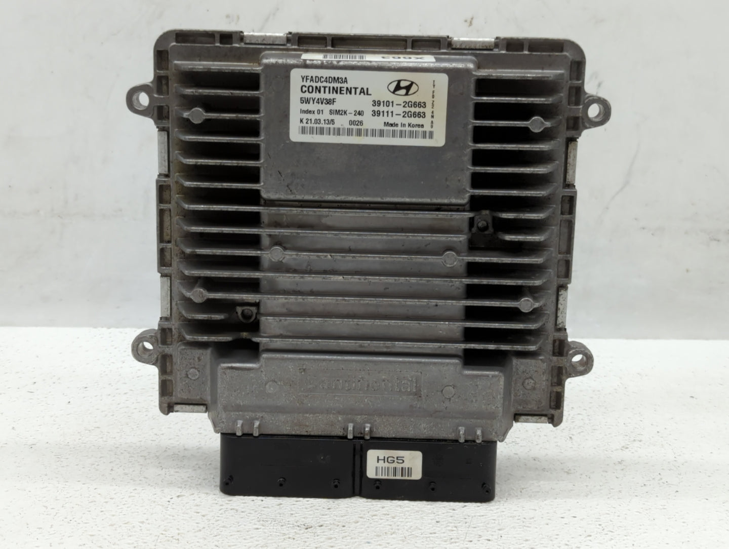 2011-2014 Hyundai Sonata PCM Engine Control Computer ECU ECM PCU OEM P/N:39111-2G663 39101-2G663 Fits Fits 2011 2012 2013 20