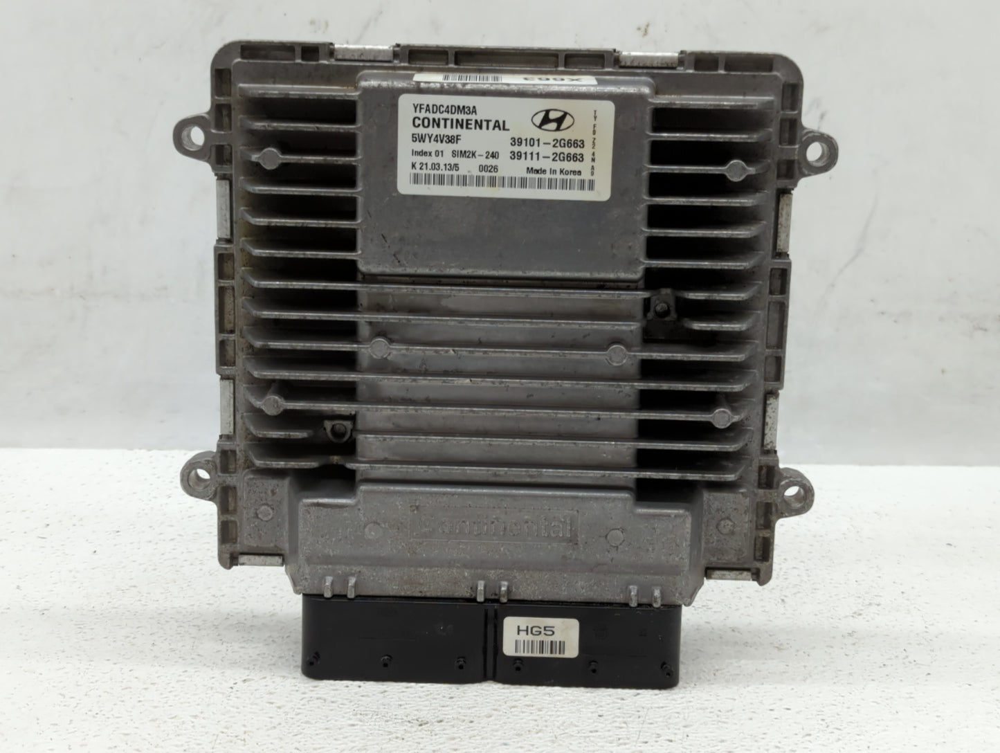 2011-2014 Hyundai Sonata PCM Engine Control Computer ECU ECM PCU OEM P/N:39111-2G663 39101-2G663 Fits Fits 2011 2012 2013 20