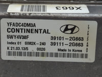 2011-2014 Hyundai Sonata PCM Engine Control Computer ECU ECM PCU OEM P/N:39111-2G663 39101-2G663 Fits Fits 2011 2012 2013 20